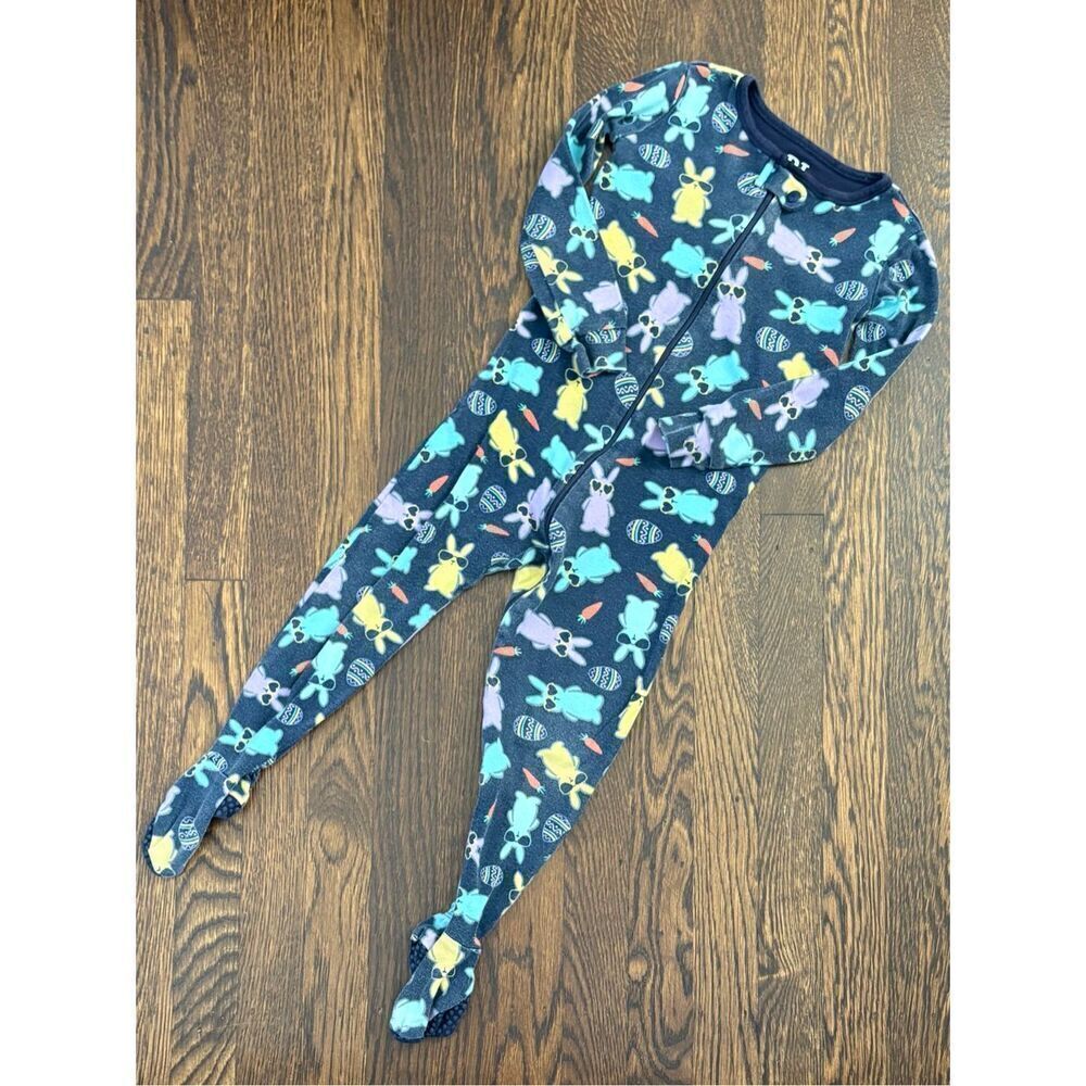 The Children’s PJ Place Toddler 2T Easter Egg Bunny 1-piece Pajamas Footed Sleep